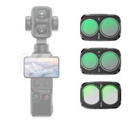 NEEWER 3 Filtres Compatible avec DJI Osmo Pocket 4P Xtra Muse 2 Pro,Noir | ND Variable Densité Neutre ND2-32,CPL Polarisant Circulaire,Filtre Noir Diffusion 1/4 Effet Cinéma,Cadre Métal