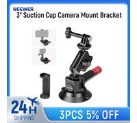 Neewer 3 "support de montage de caméra à ventouse avec bras magique à rotule, support de voiture à dégagement rapide pour iPhone DJI Insta360