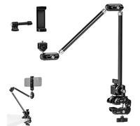 NEEWER 30" Articulé Magic Arm avec Super Pince/Support pour caméra d'action/Support de téléphone,Bras Micro de Bureau,Compatible avec GoPro,iPhone,DSLR,Webcam,Microphone, Enregistrement vidéo,UA056