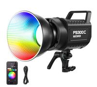 NEEWER 300W lumière vidéo LED RGB, contrôle APP/2,4 GHz, 17 Effets, 2500-7500K, 36000 lux/1m, éclairage continu, CRI 95+/TLCI 97+, Monture Bowens, pour Prises de Vue en Studio, FS300C