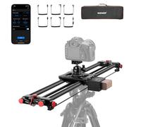 NEEWER 31.5"/80cm Slider motorisé pour DSLR, Rail de Travelling en Fibre de Carbone avec contrôle par Application, Batterie F750 4400 mAh, Compatible avec Le Mode vidéo, Chargeur Non Inclus, ER1