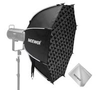 NEEWER 35,4'' Softbox Parabolique Octogonale, Monture Bowens, Compatible avec Aputure 120d, Compatible avec Godox SL60w Q4 AS600B CB300B Q300, Diffuseur, Grille, Sac et Chiffon de Nettoyage, NS92P