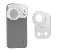 NEEWER 37mm Plaque Arrière pour Filtre pour Coque de Téléphone PA133 Uniquement, Accessoire de Photographie Mobile à Fixation Rapide Compatible avec iPhone 17 Pro Beastgrip, PA173 (Argent)