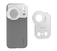 NEEWER 37mm Plaque Arrière pour Filtre pour Coque de Téléphone PA134 Uniquement, Accessoire de Photographie Mobile à Fixation Rapide Compatible avec iPhone 17 Pro Max Beastgrip, PA174 (Argent)