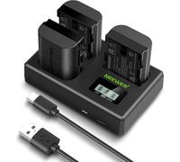 NEEWER 3PCS 2200mAh LP-E6P/LP-E6NH/LP-E6N Batteries de Rechange & 3 Chargeur USB,Compatibles avec Canon EOS R5 Mark II, EOS R5, EOS R6, EOS R7, EOS R 5D II III IV, 6D, 6D II, 7D II, 60D, 70D, 80D, 90D