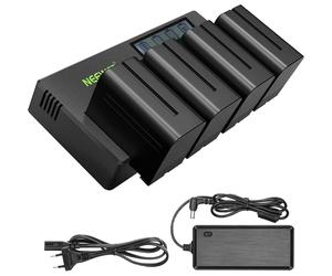 Neewer - 4 batteries Sony NP-F970 + Chargeur