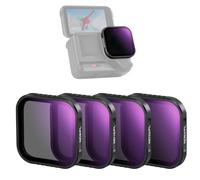 NEEWER Lot de 4 filtres ND polarisés compatibles avec Insta360 Ace Pro/Ace Pro 2, Verre Optique HD Multicouche à Clipser ND8/PL, ND16/PL, ND32/PL, ND64/PL - Accessoires pour caméra d'action - FL-C31