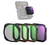 NEEWER 4 Pack ND Filtre Compatible avec Insta360 Ace Pro Insta360 Ace Pro 2,CPL/UV/Diffusion Noire 1/4/ND16,Non Compatible Version Mise Jour Dotée Nouvelle Protection Objectif Octogonale Ronde,FL-C29