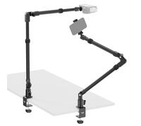 NEEWER 45,5" Support de Bureau pour caméra,Perche de Microphone Magique en Aluminium à 4 Sections avec Support à Pince en C,pour Webcam,LED,Microphone,Diffusion,Zoom,vidéo,Charge maximale 2kg,DS023