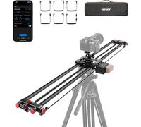 NEEWER 47.2"/120cm Slider motorisé pour DSLR, Rail de Travelling en Fibre de Carbone avec contrôle par Application, Batterie F750 4400 mAh, Compatible avec Le Mode vidéo, Chargeur Non Inclus, ER1