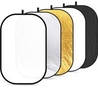 NEEWER 47 "x71"/120x180cm Réflecteurs de Lumière pour la Photographie, 5 en 1 Multi Disques Pliables avec Sac - Translucide, Argent, Or, Noir, Blanc Diffuseur pour Studio et Éclairage Extérieur