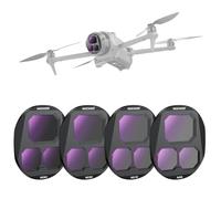 NEEWER 4PCS Filtres ND Compatibles avec DJI Mavic 4 Pro(ND8/ND16/ND32/ND64), Filtre d'Objectif de Drone à Densité Neutre en Verre Optique Multicouche à Visser avec étui de Rangement Magnétique, FL-C44