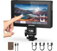 NEEWER 5,5"" Moniteur champ pour caméra, écran tactile IPS HD 1575 nits 1920 x 1080,entrée/sortie HDMI 4K avec LUT 3D, assistance vidéo DSLR, batterie F750 5200 mAh,entrée DC7-24 V/Type C 5 V,F500 PRO