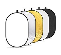 Neewer Réflecteur de lumière 5-en-1 pliable 60×90 cm (24×36 in) Doré/Argent/Noir/Blanc/Translucide
