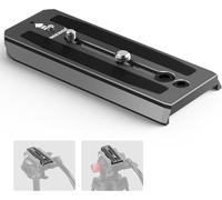 NEEWER 501PL Plaque de dégagement Rapide Compatible avec MVH500AH MVH502AH, Plaque de Montage avec vis 1/4" 3/8", Broche Anti-décrochage pour têtes fluides GM001 GM002 GM006, QR5