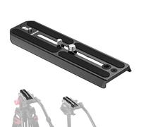 NEEWER 501PL Plaque à Dégagement Rapide pour Trépied Compatible avec MVH500AH MVH502AH,Plaque Montage Caméra étendue 16cm,Broche Anti-décrochage pour Tête Fluide GM001 GM002 GM006,QR6