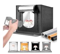 NEEWER 50W Boîte à Lumière Studio Photo Améliorée, 20"x20" Pliable Portable, 4 Fonds, 5600K 192 LED 5310lx/0,5m, Tente de Prise de Vue pour Cabine à Intensité Variable pour Bijoux Électroniques, LP50