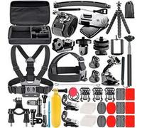 Neewer 53-en-1 Kit d'accessoires pour GoPro Hero 6 5 4 3+ 3 2 1 Hero Session 5 Noir AKASO EK7000 Apeman SJ4000 5000 6000 DBPOWER AKASO VicTsing WiMiUS Rollei QUMOX Lightdow Campark et Sony Sports DV N