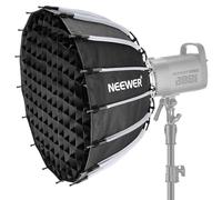 NEEWER 55cm Softbox Parabolique Installation et Pliage Rapide,avec Diffuseurs/Grille Nid d'abeille,Compatible avec Aputure 120d Dôme de Lumière Godox sl60w NEEWER RGB CB60 et Lampes à Monture Bowens
