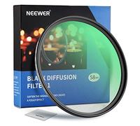 NEEWER 58 mm Black Diffusion, 1 Filtre Effet cinématographique, Filtre Ultra Fin Hydrofuge, Verre Optique HD résistant aux Rayures, 30 Couches de Nano revêtement pour vidéo/Vlog