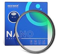 NEEWER 58mm MC Filtre de Protection UV 24 Couches Multi-revêtements Nano résistants/Verre Optique HD/Hydrofuge/résistant aux Rayures/Alliage d'aluminium Cadre Ultra Fin/Filtre Ultraviolet.
