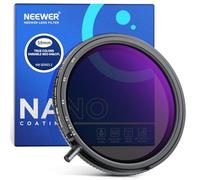 NEEWER 58mm True Color Filtre ND3-ND64 & CPL Variable 2 en 1, Densité Neutre Réglable Filtre Polarisant Circulaire Verre Optique HD Multicouche Accessoires/Cadre Aluminium/Hydrofuge/Anti-Rayures