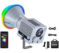 NEEWER 60W Mini COB Vidéo Light, éclairage LED RGB Portatif Contr?Le APP/2,4G/Panneau 18 Scènes 8700Lux/1m 2700-6500K CRI97+ éclairage Continu Réglable pour Enregistrement Vidéo Streaming, HS60C