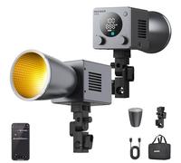 NEEWER 60W Mini Lampe vidéo LED&Batterie 50 Wh/Charge Rapide PD 100W,app/contrôle 2,4 GHz/NFC,éclairage Studio COB Bicolore à intensité Variable,Flux Lumineux continu de 44 800 lux à 1m,IRC 97+,HB60B