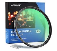 NEEWER 62mm Filtre de Diffusion Noir 1/8 pour Effet Cinématographique Brumeux, Filtre Multicouche HD Ultra Fin pour Effet Onirique pour Enregistrement Vidéo, Vlog et Photographie de Portrait