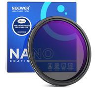 NEEWER 62mm Filtre ND Variable True Colors Hard Stop ND2-32(1-5 Stops) à Densité Neutre Limitée Verre Optique HD Multicouche Accessoire/Non Croix X/Cadre Aluminium/Résistant à l'eau/Rayure/Trace Doigt
