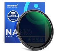 NEEWER 62mm Filtre ND2-ND400 Coleurs Variable Vrai, Filtres VND à Densité Neutre Réglable avec Verre Optique HD Multicouche/Cadre en Aluminium/Hydrofuge/Résistant aux Rayures