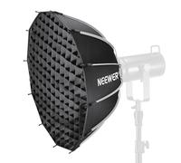 NEEWER 65cm Bowens Mount Parabolic Softbox Dodecagon,Libération Rapide avec Diffuseurs/Grille/Sac pour Lumière Vidéo Stroboscopique CB60 CB200B MS60C MS150B S101 Vision 4 Q4 Compatible avec Godox,NS6P