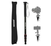 NEEWER 66,5" Monopode Caméra,Monopode Voyage en Aluminium Léger pour DSLR Caméscope Photographie Enregistrement Vidéo,Adaptateur de Vis 1/4" & 3/8",Perche à Selfie Bâton Trekking,Charge Max 22lb,TP42