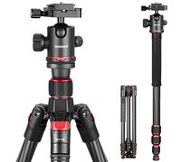 NEEWER 66 pouces trépied pour appareil photo monopode avec rotule en fibre de carbone,plaque de dégagement rapide de type Arca 1/4",sac, trépied de voyage léger,charge maximale : 26,5 lb/12 kg