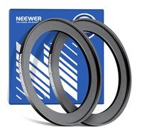 Neewer Step Up Lot de 2 bagues d'adaptation 67-82 mm avec Chiffon de Nettoyage en Alliage d'aluminium Ultra Fin pour Objectif d'appareil Photo de 67 mm à Utiliser Un Filtre de 82 mm