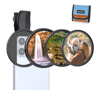 NEEWER 67 mm Variable ND Filter Compatible with iPhone, Pack of 3 Circular Polarising CPL Filters Clip-on + ND2-32 Filter + 1/4 Black Diffusion Filter for Camera Lens, FL-B37