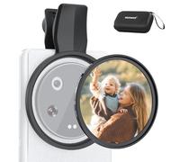 NEEWER 67mm Filtre à Clipser Diffusion Noir 1/4 pour Téléphone, Kit d'Accessoires Objectifs Photographie pour Android Smartphone Caméra, Compatible avec Samsung Google Pixel Huawei Xiaomi, FL-B20