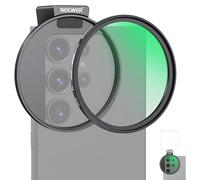 NEEWER Filtre de Diffusion Noir 67mm 1/4 et Clip de téléphone Griffe, avec Pochette de Transport et Chiffon de Nettoyage pour Objectif Compatible avec Samsung Galaxy S24 Ultra iPhone 16 15 14 Pro Max
