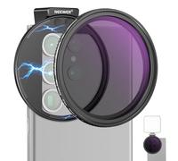 NEEWER Kit Filtre Objectif Téléphone Variable ND2-ND32 à Clipser 67mm Clip Téléphone avec Anneau Adaptateur Magnétique Filtre ND Magnétique HD pour iPhone 16 15 Pro Max 14 13 Galaxy S22 S23 S24 Ultra