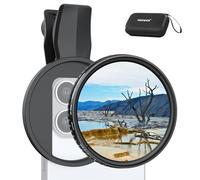 NEEWER Filtre ND Variable 67mm Compatible avec iPhone,À Clip ND2-32 Densité Neutre Téléphone Objectif Photographie Kit d'Accessoire Compatible avec iPhone 16 15 Pro Max Plus 16e 14 13 Mini 12,FL-B25