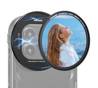 NEEWER 67mm Filtres Magnétiques Noirs à Diffusion 1/4", Multicouches HD avec Adaptateur de Plaque Arrière pour Filtre Magnétique, Compatibles avec iPhone 16 Pro/16 Pro Max (PA073/PA074)
