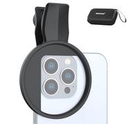 NEEWER Clip de Filtre pour Téléphone de 67mm Compatible avec iPhone 16 15 Pro Max Plus 16e 14 13 Mini 12, Support de Pince à Filtre Fileté Réglable avec Coussinet en Caoutchouc Antidérapant, LA007