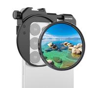 NEEWER 67mm Support de Filtre pour Téléphone avec Pince Réglable, Fixation pour Griffe Flash et Filtre CPL, Accessoires Photo Compatibles avec iPhone 17 16 15 14 Samsung Galaxy S26 Ultra S25, FL-112