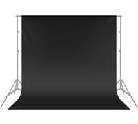 NEEWER 6x9 ft/ 1.8x2.8m Photo Studio 100% Mousseline Pure Pliant Toile de Fond pour Photographie, Vidéo et Télévision (Noir)