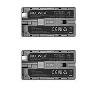 Neewer 7.2V 2600mAh Rechargeable Li-ion Battery Pack Remplacement pour Sony Np-F550/570/530, Lot de 2