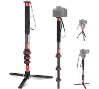 NEEWER 71,6"" Monopode pour Appareil Photo, Trépied de Voyage Léger en Fibre de Carbone avec Base Détachable pour Caméscope DSLR, Perche Télescopique à Selfie Bâton Trekking, Charge Max. 13,2lb, TP71