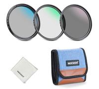 NEEWER 72 mm UV/CPL/ND Kit de filtres pour objectifs, Protection UV + polarisation Circulaire + densité Neutre (ND8) Filtres pour Appareil Photo avec Verre Optique Multicouche, Cadre Fin et étui