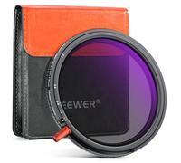 NEEWER 72mm 3 en 1 Filtre ND Variable + CPL + Diffusion Noire 1/4, ND2-32 (1-5 arrêts), Filtre polarisant Circulaire à densité Neutre pour Objectif d'appareil Photo,Effet Verre Optique HD Multicouche
