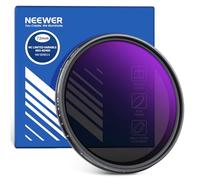 NEEWER 72mm Filtre ND Variable ND2-ND400, Filtre à Densité Neutre Réglable à Arrêt Dur Limité avec Verre Optique Multicouche Hydrofuge Résistant aux Rayures, Cadre Mince en Aluminium