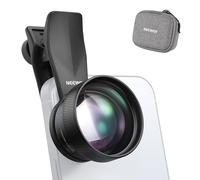 NEEWER 75mm Objectif Macro pour téléphone avec Clip Fileté 17mm, 3X Grossissement, 5 éléments en 5 Groupes pour Plaque Arrière,Cage de téléphone, Étui Compatible avec iPhone, Samsung et Android,LS-73